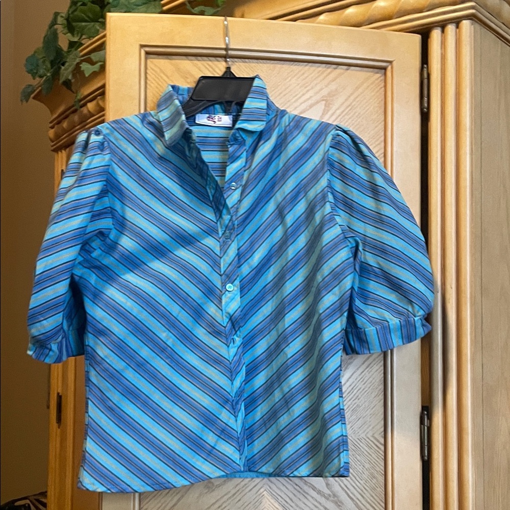 Dig it vintage puff sleeve blouse size small